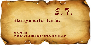Steigervald Tamás névjegykártya